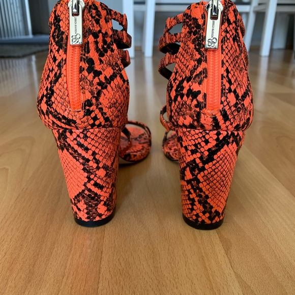 Jessica Simpson Snake Skin Strappy Heels - Picture 2 of 5